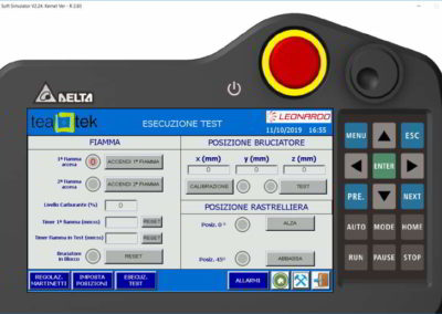 TeaTek_macchina per prove a fuoco